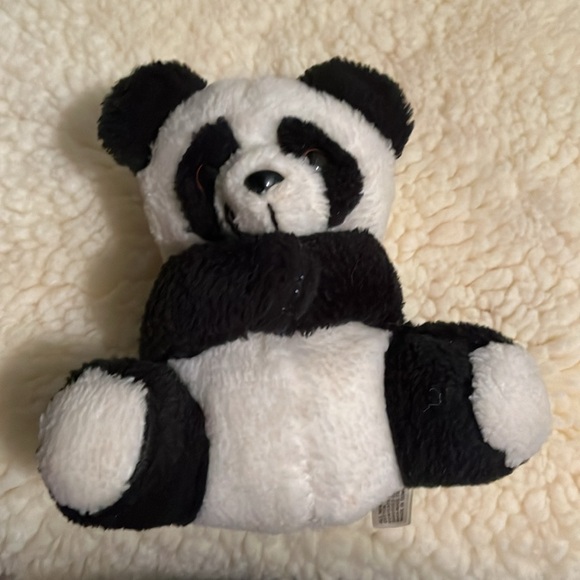 Black and White Stuffed Bear Animal - Picture 13 of 15